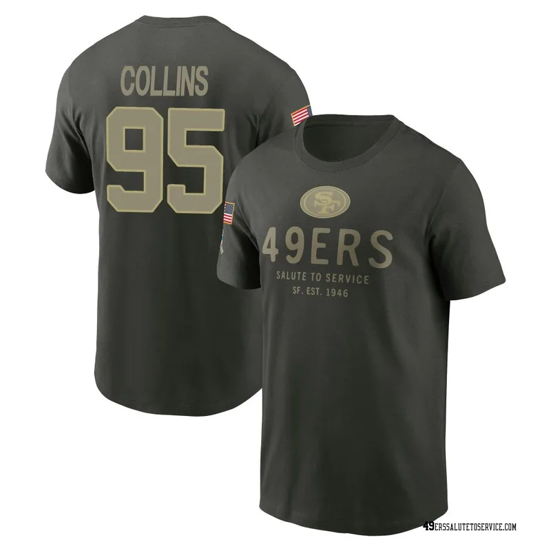 Men's Alfred Collins San Francisco 49ers Green Forest/ 2025 Salute to Service Sideline Primary Edge T-Shirt