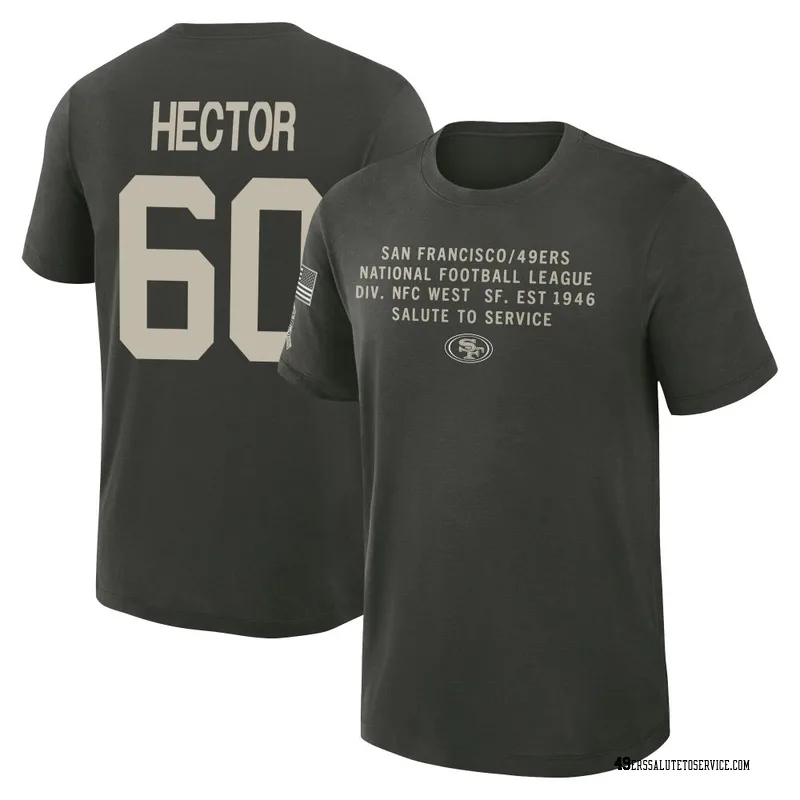 Men's Bruce Hector San Francisco 49ers Green Dark/ 2025 Salute to Service Sideline Slub T-Shirt