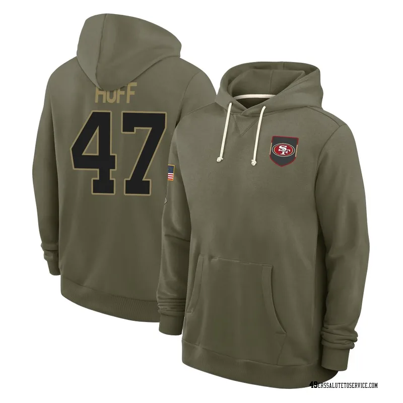 Men's Bryce Huff San Francisco 49ers Olive 2025 Salute to Service Hoodie