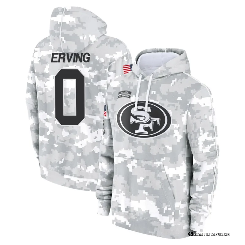 Men's Cameron Erving San Francisco 49ers Camo Arctic 2024 Salute to Service Club Fleece Pullover Hoodie