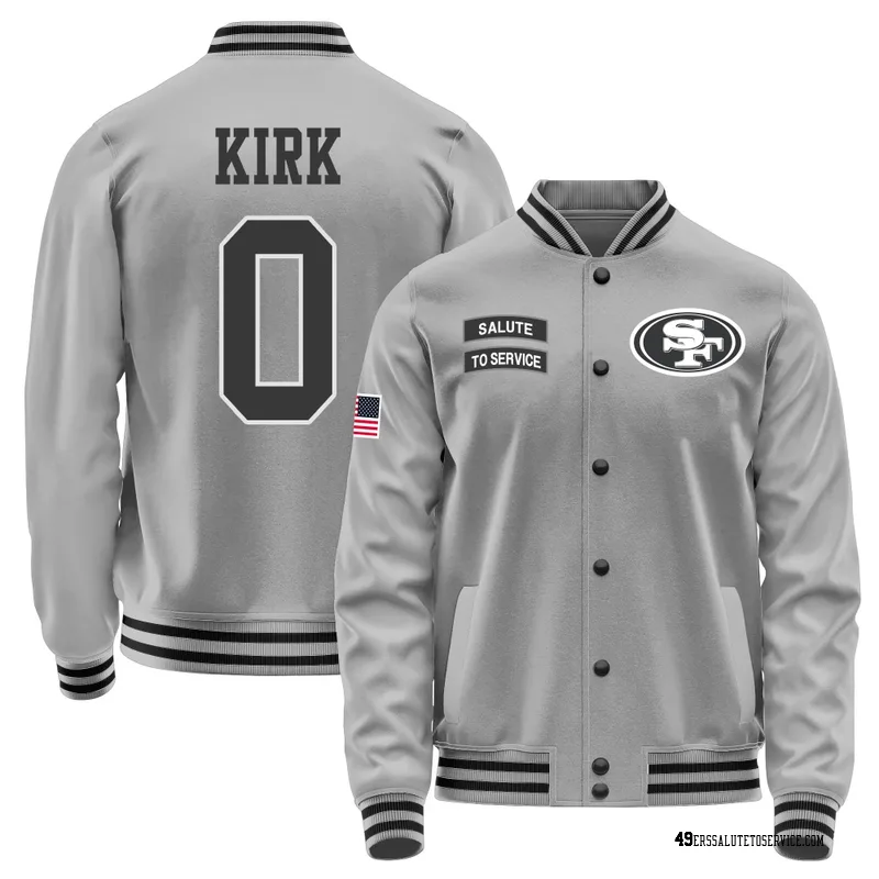 Men's Christian Kirk San Francisco 49ers Gray Salute to Service Performance Jacket