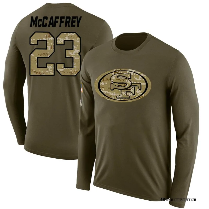 Men's Hroniss Grasu San Francisco 49ers Legend Olive Salute to Service