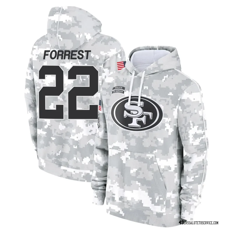 Men's Darrick Forrest San Francisco 49ers Camo Arctic 2024 Salute to Service Club Fleece Pullover Hoodie
