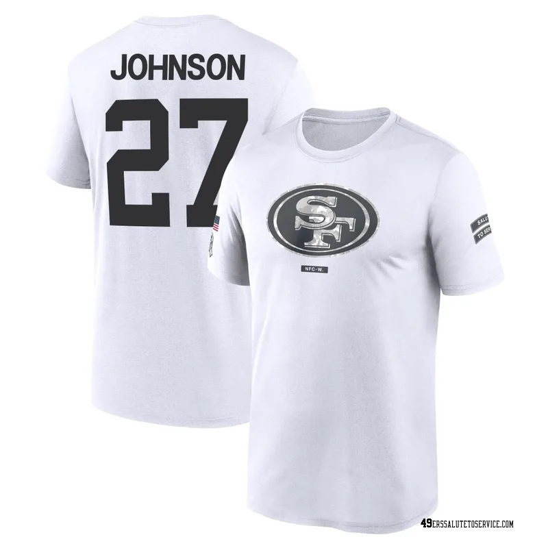 Men's Dontae Johnson San Francisco 49ers Legend White 2024 Salute to Service Performance T-Shirt