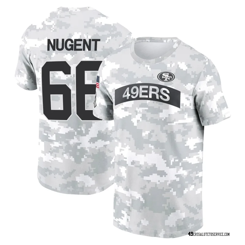 Men's Drake Nugent San Francisco 49ers Camo Arctic 2024 Salute to Service Performance T-Shirt
