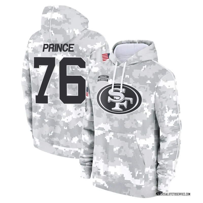 Men's Isaiah Prince San Francisco 49ers Camo Arctic 2024 Salute to Service Club Fleece Pullover Hoodie
