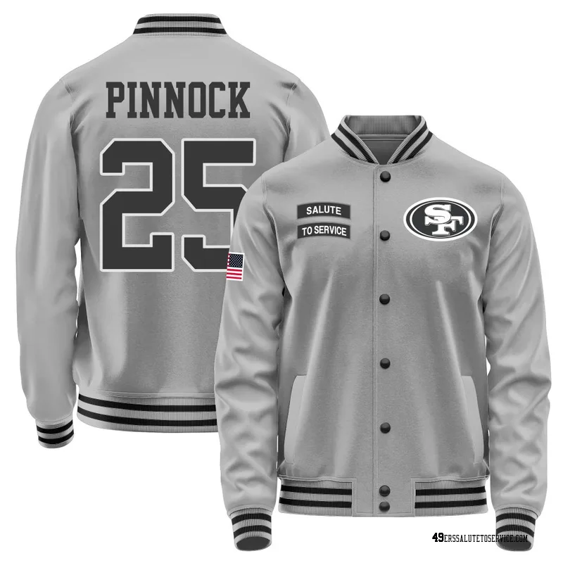 Men's Jason Pinnock San Francisco 49ers Gray Salute to Service Performance Jacket