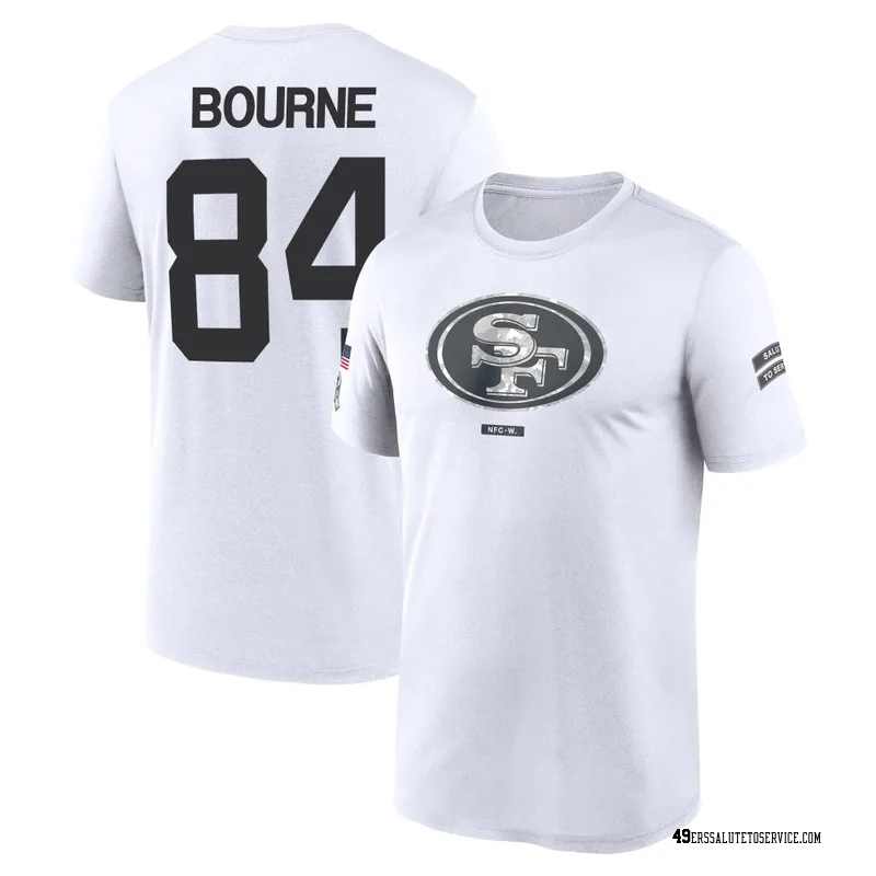 Men's Kendrick Bourne San Francisco 49ers Legend White 2024 Salute to Service Performance T-Shirt