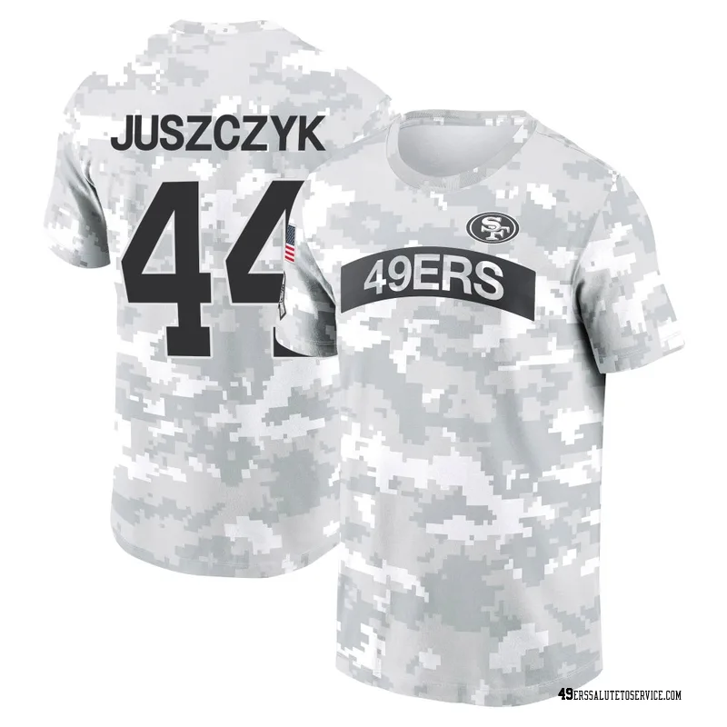 Men's Kyle Juszczyk San Francisco 49ers Camo Arctic 2024 Salute to Service Performance T-Shirt