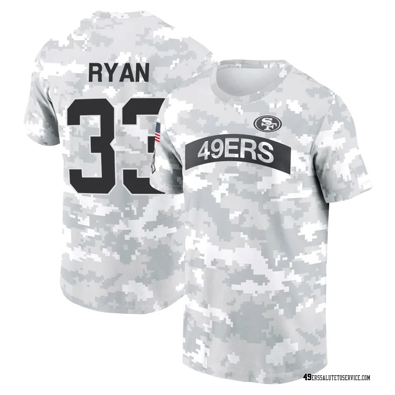 Men's Logan Ryan San Francisco 49ers Camo Arctic 2024 Salute to Service Performance T-Shirt