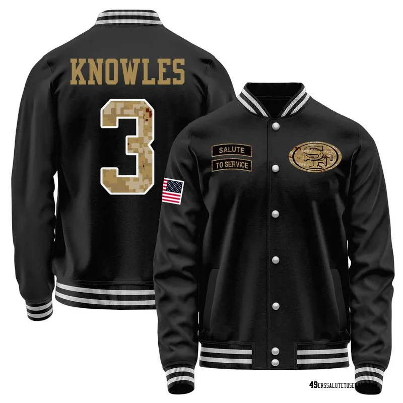 Men's Malik Knowles San Francisco 49ers Black Salute to Service Sideline Performance Jacket