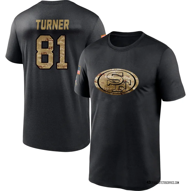Men's Malik Turner San Francisco 49ers Black 2020 Salute To Service Performance T-Shirt