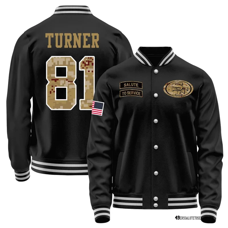 Men's Malik Turner San Francisco 49ers Black Salute to Service Sideline Performance Jacket