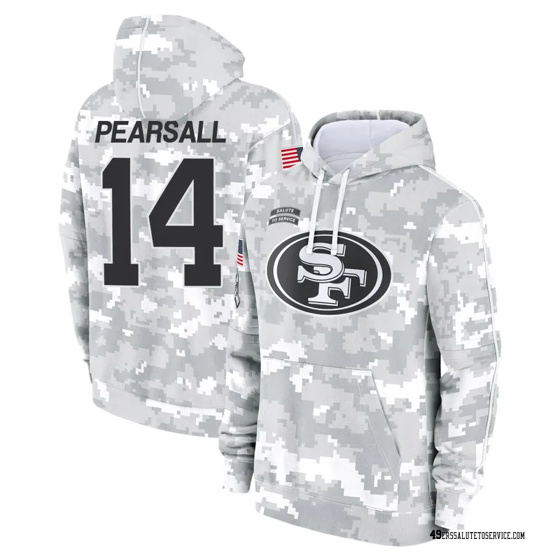 Ricky Pearsall Salute to Service Hoodies & T-Shirts - 49ers