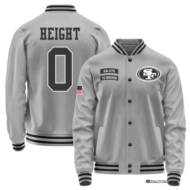 Men's Romello Height San Francisco 49ers Gray Salute to Service Performance Jacket