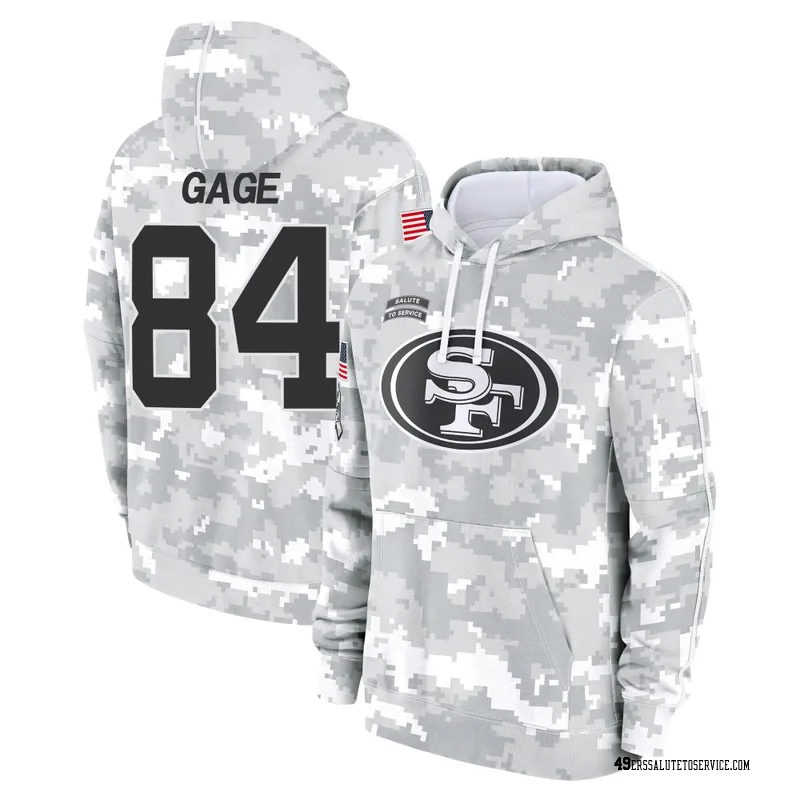 Men's Russell Gage San Francisco 49ers Camo Arctic 2024 Salute to Service Club Fleece Pullover Hoodie
