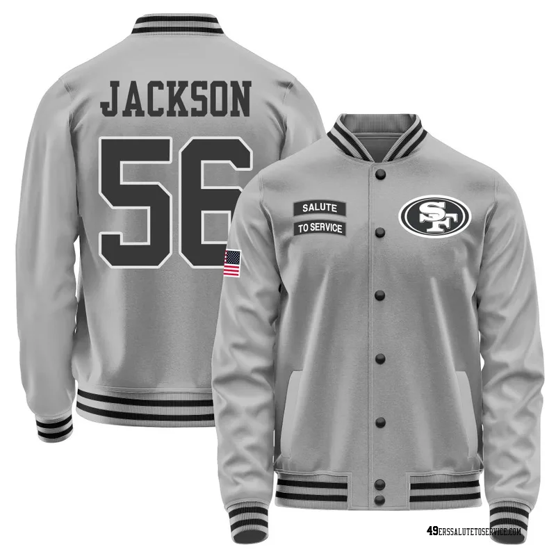 Men's Tarron Jackson San Francisco 49ers Gray Salute to Service Performance Jacket