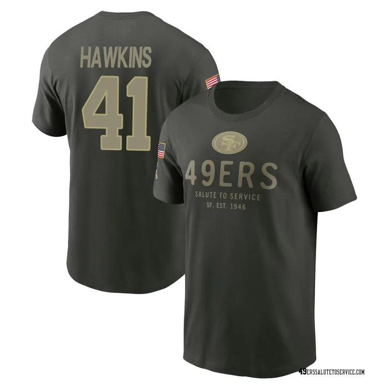 Men's Tayler Hawkins San Francisco 49ers Green Forest/ 2025 Salute to Service Sideline Primary Edge T-Shirt