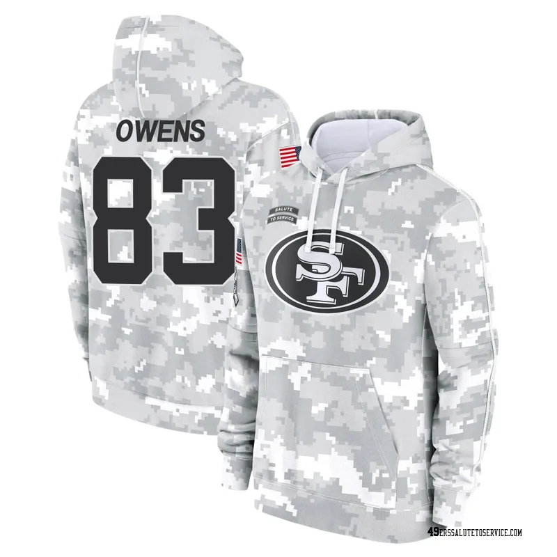 Men's Terique Owens San Francisco 49ers Camo Arctic 2024 Salute to Service Club Fleece Pullover Hoodie