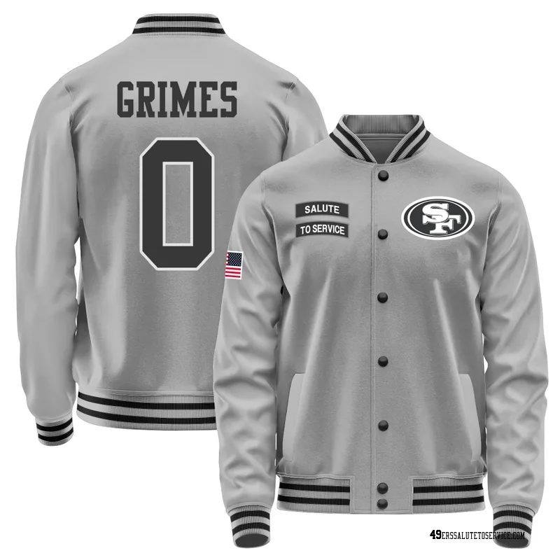 Men's Wesley Grimes San Francisco 49ers Gray Salute to Service Performance Jacket
