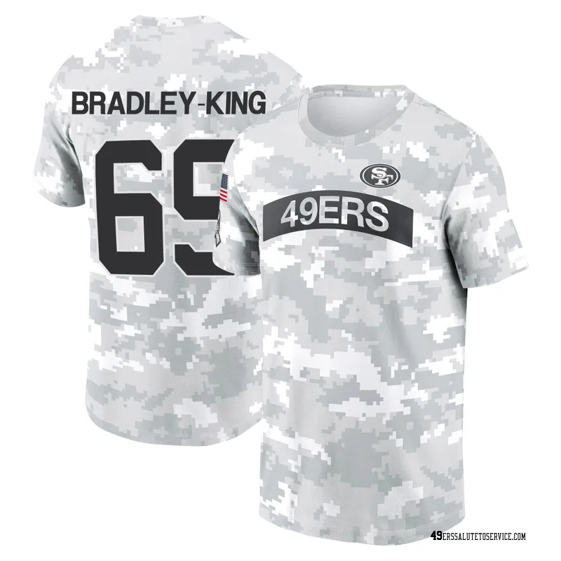 Men's William Bradley-King San Francisco 49ers Camo Arctic 2024 Salute to Service Performance T-Shirt