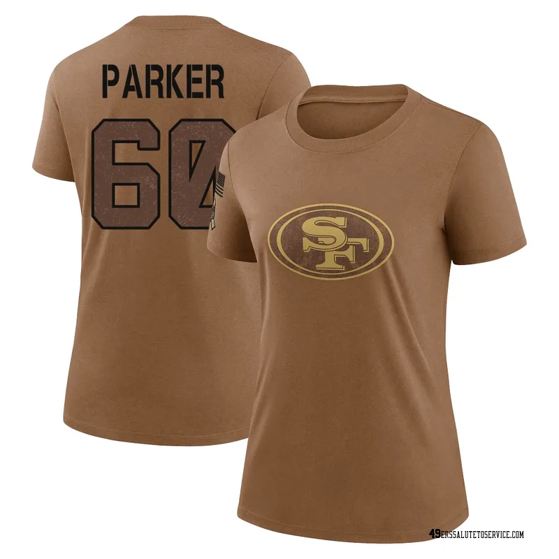 Women's Brandon Parker San Francisco 49ers Legend Brown 2023 Salute To Service Performance T-Shirt