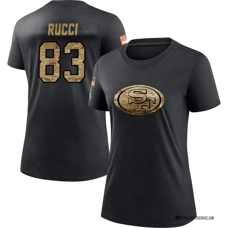 Women's Hayden Rucci San Francisco 49ers Black 2020 Salute To Service Performance T-Shirt