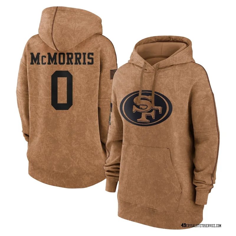 Women's Patrick McMorris San Francisco 49ers Brown 2023 Salute To Service Pullover Hoodie