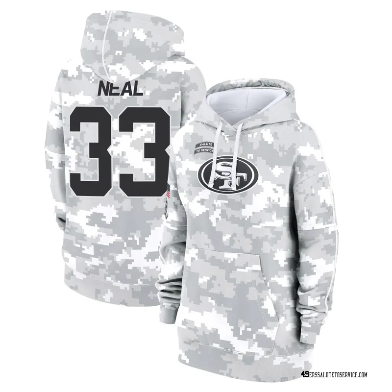 Women's Siran Neal San Francisco 49ers Camo Arctic 2024 Salute to Service Club Fleece Pullover Hoodie