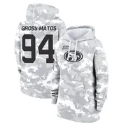 Women's Yetur Gross-Matos San Francisco 49ers Camo Arctic 2024 Salute to Service Club Fleece Pullover Hoodie