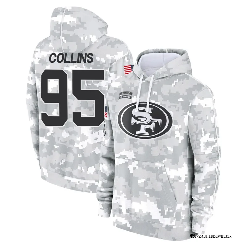 Youth Alfred Collins San Francisco 49ers Camo Arctic 2024 Salute to Service Club Fleece Pullover Hoodie
