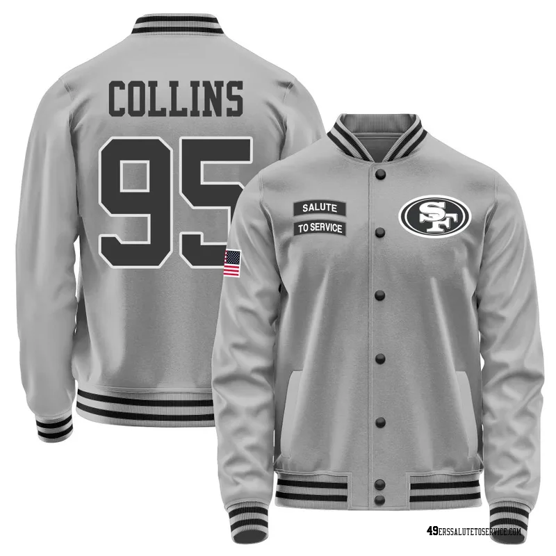 Youth Alfred Collins San Francisco 49ers Gray Salute to Service Performance Jacket