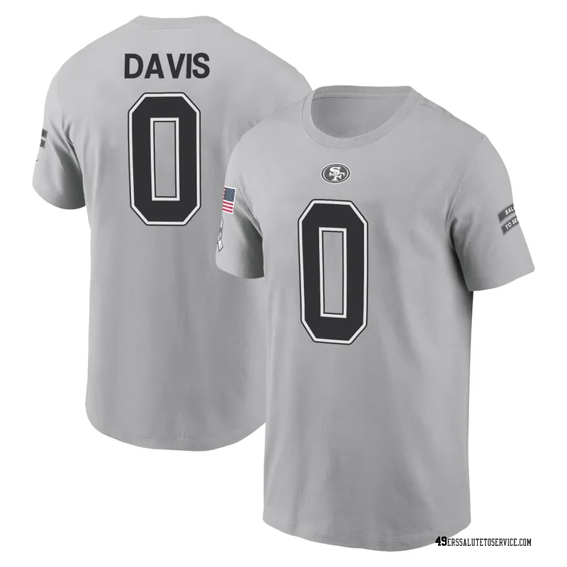 Youth Ashtyn Davis San Francisco 49ers Gray 2024 Salute to Service Name & Number T-Shirt