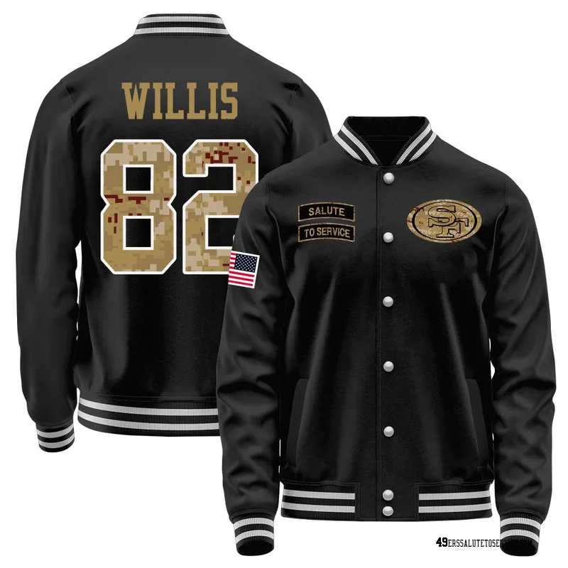Youth Brayden Willis San Francisco 49ers Black Salute to Service Sideline Performance Jacket