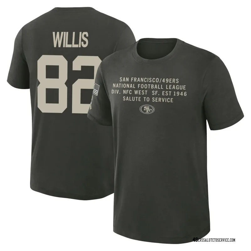 Youth Brayden Willis San Francisco 49ers Green Dark/ 2025 Salute to Service Sideline Slub T-Shirt