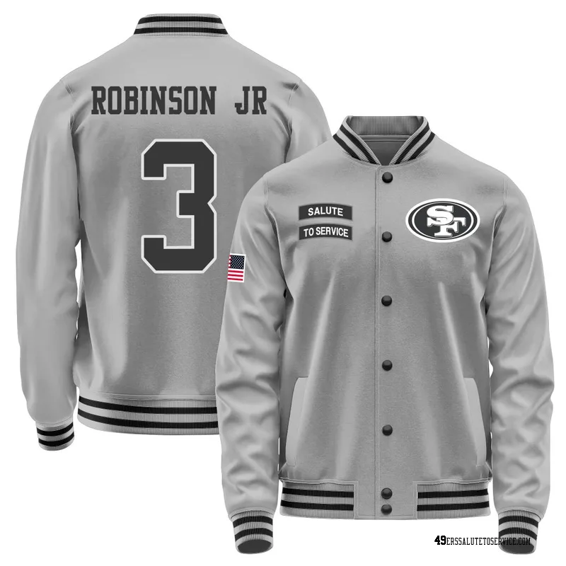 Youth Brian Robinson Jr. San Francisco 49ers Gray Salute to Service Performance Jacket