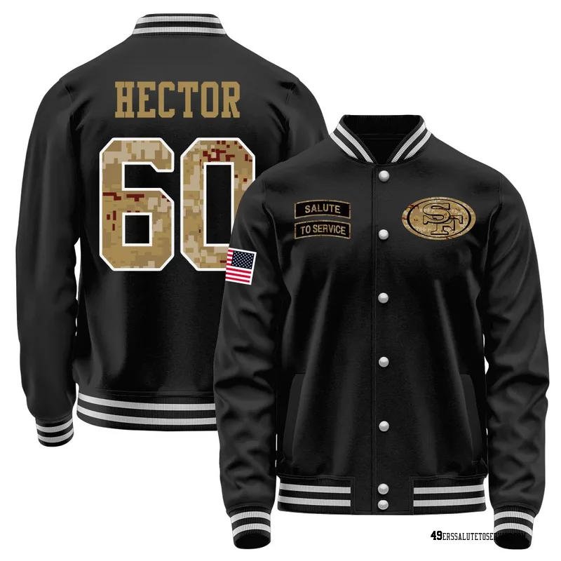 Youth Bruce Hector San Francisco 49ers Black Salute to Service Sideline Performance Jacket