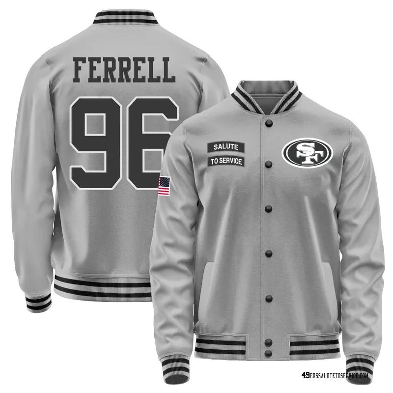 Youth Clelin Ferrell San Francisco 49ers Gray Salute to Service Performance Jacket