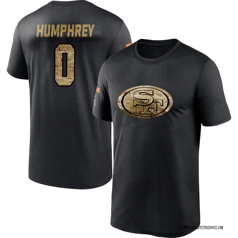 Youth Colby Humphrey San Francisco 49ers Black 2020 Salute To Service Performance T-Shirt