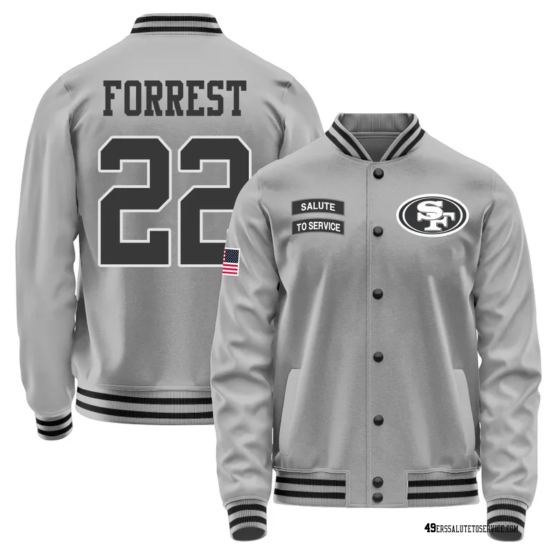 Youth Darrick Forrest San Francisco 49ers Gray Salute to Service Performance Jacket