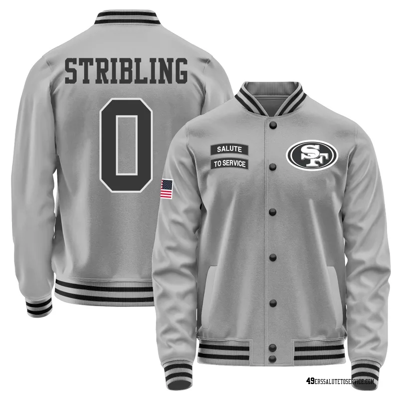 Youth De'Zhaun Stribling San Francisco 49ers Gray Salute to Service Performance Jacket