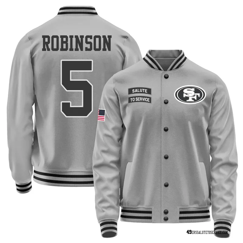 Youth Demarcus Robinson San Francisco 49ers Gray Salute to Service Performance Jacket