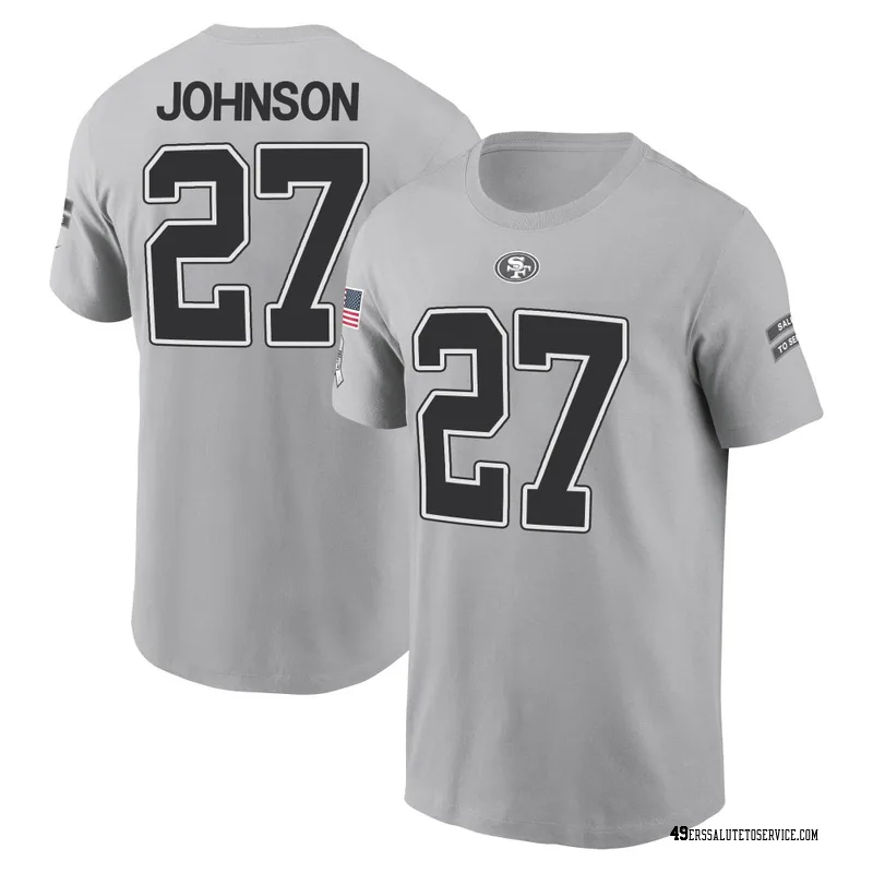 Youth Dontae Johnson San Francisco 49ers Gray 2024 Salute to Service Name & Number T-Shirt