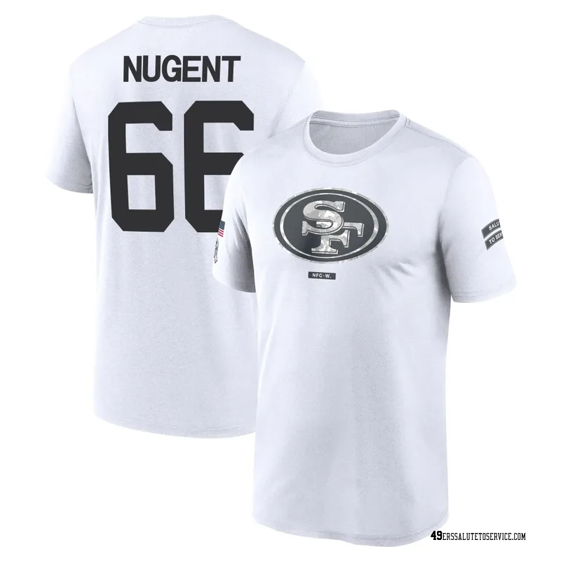 Youth Drake Nugent San Francisco 49ers Legend White 2024 Salute to Service Performance T-Shirt