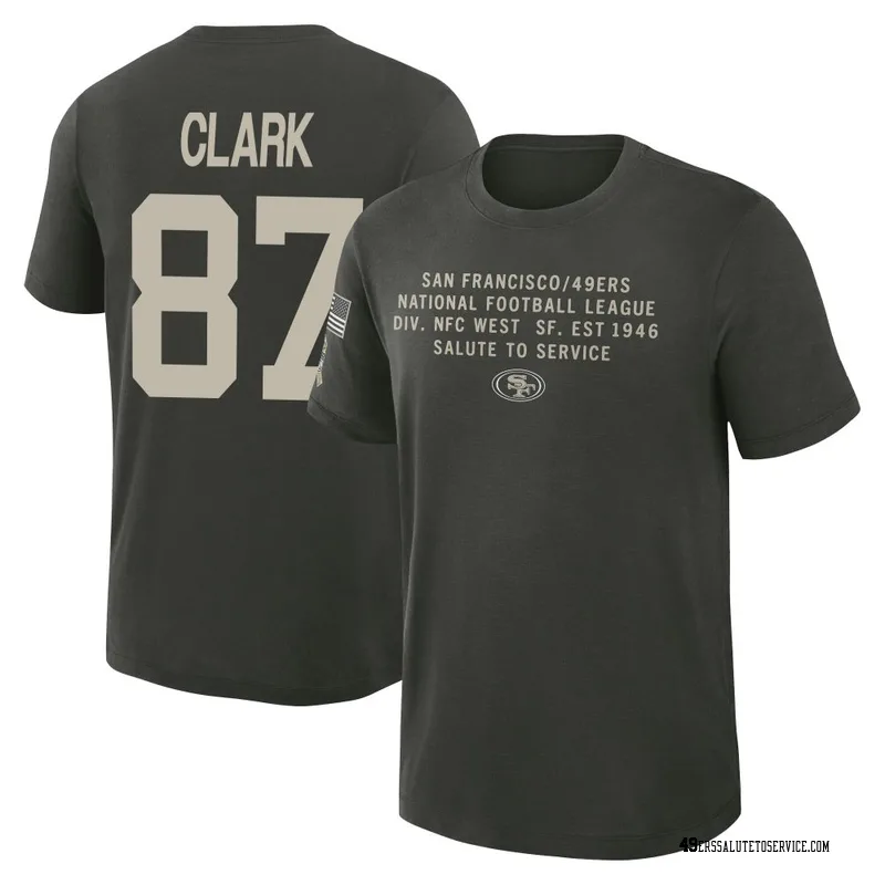 Youth Dwight Clark San Francisco 49ers Green Dark/ 2025 Salute to Service Sideline Slub T-Shirt