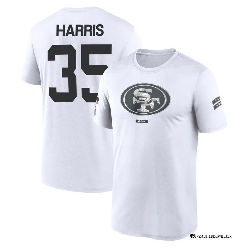 Youth Erik Harris San Francisco 49ers Legend White 2024 Salute to Service Performance T-Shirt