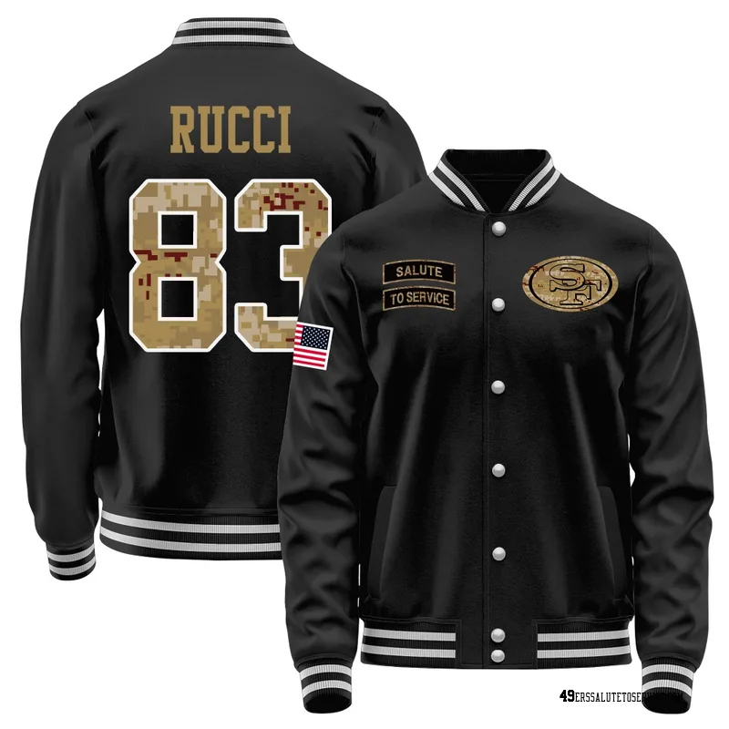 Youth Hayden Rucci San Francisco 49ers Black Salute to Service Sideline Performance Jacket