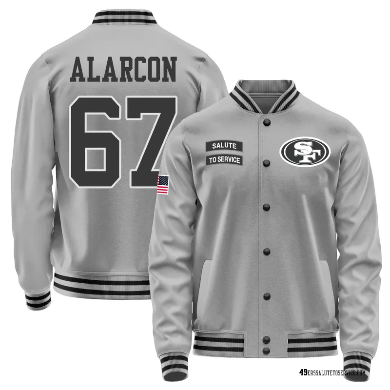 Youth Isaac Alarcon San Francisco 49ers Gray Salute to Service Performance Jacket