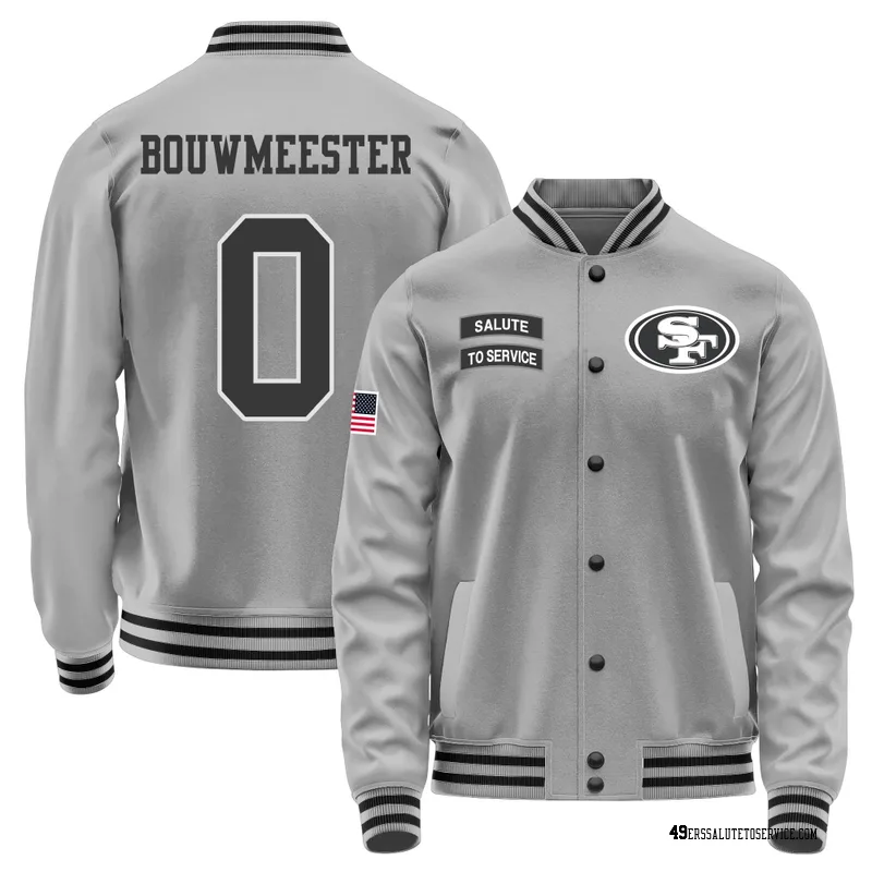 Youth Jack Bouwmeester San Francisco 49ers Gray Salute to Service Performance Jacket