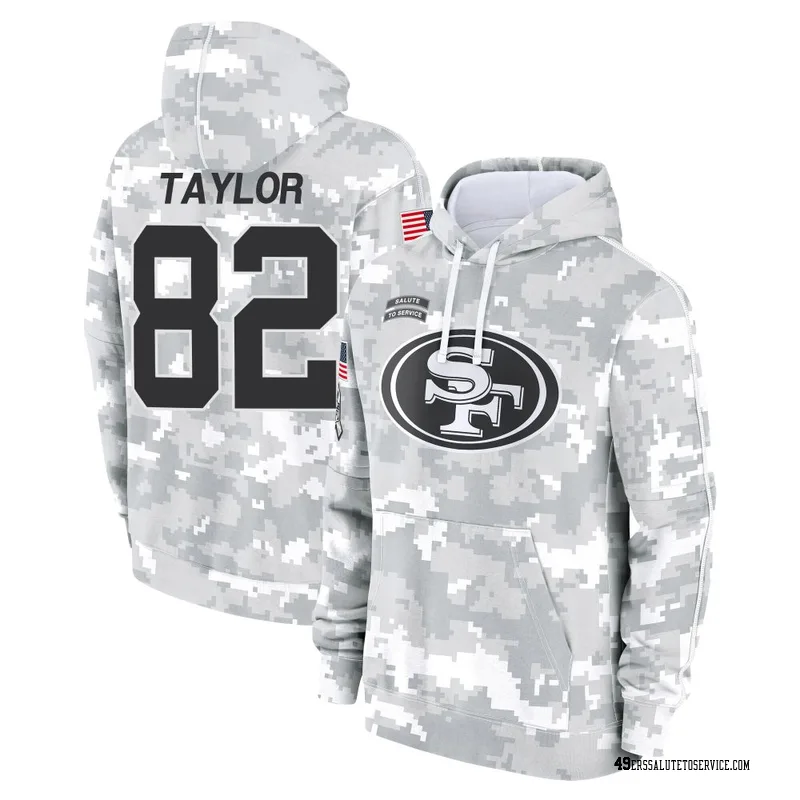 Youth John Taylor San Francisco 49ers Camo Arctic 2024 Salute to Service Club Fleece Pullover Hoodie